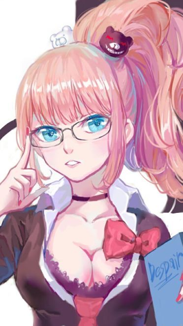 《弹丸轮舞》江之岛盾子黑白熊手机主题