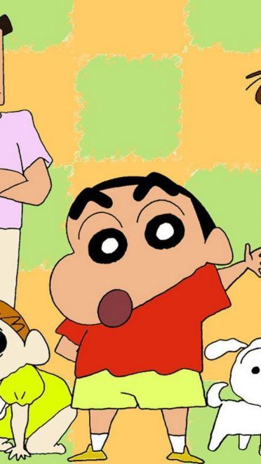 《蜡笔小新》小新和小白萌化手机主题