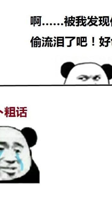 流泪熊猫头qq微信聊天表情包