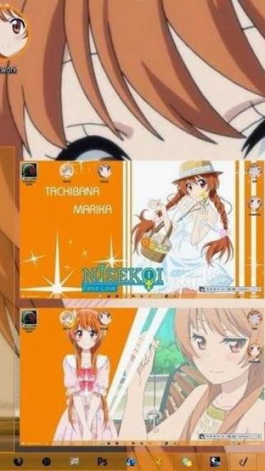 伪恋win10主题 橘万里花