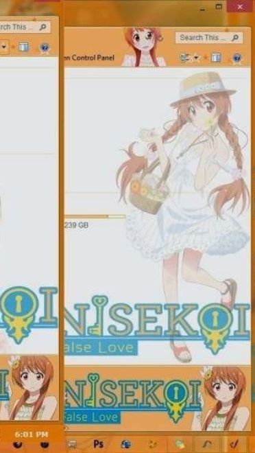 伪恋win10主题 橘万里花