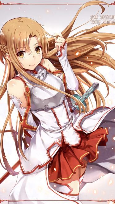 动漫人物特辑 《亚丝娜》手机壁纸