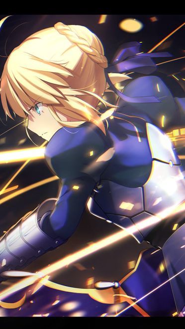 《Fate Zero》saber 萌化安卓手机主题