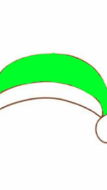 圣诞帽子表情包 绿帽子表情包