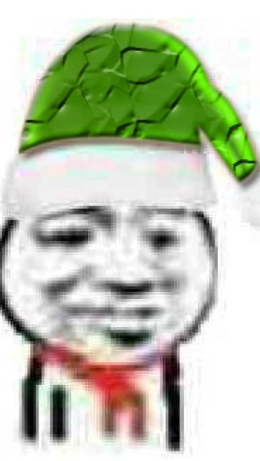 圣诞帽子表情包 绿帽子表情包