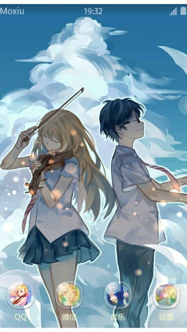 四月是你的谎言萌化安卓手机主题