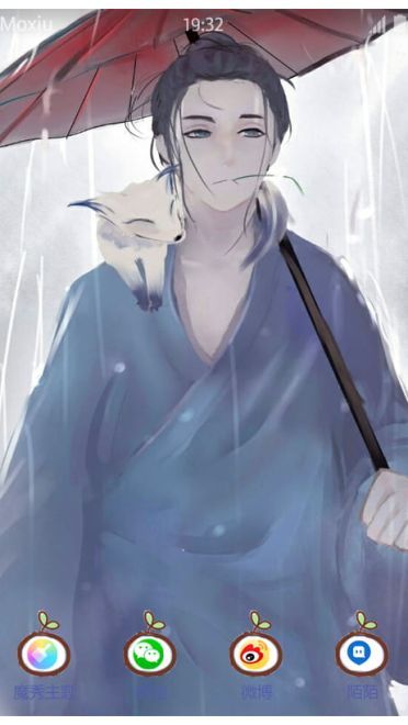 《一人之下》王也萌化安卓手机主题