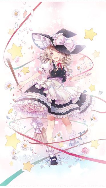 动漫人物特辑 【雾雨魔理沙】手机壁纸(1)