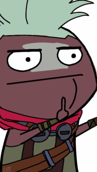 卡殿 竖中指表情包