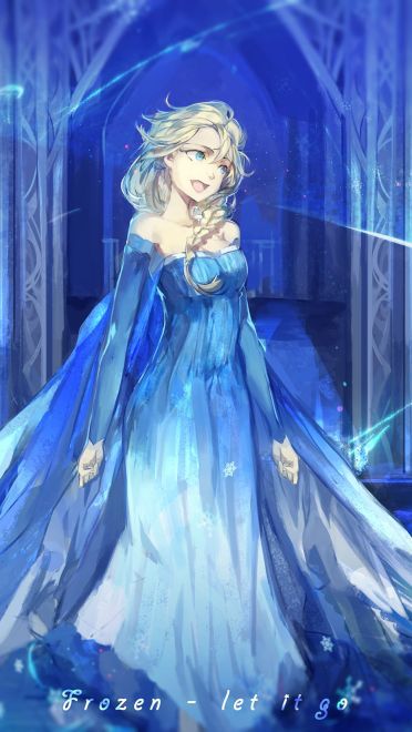 《冰雪奇缘》艾莎萌化手机主题