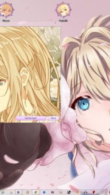 【win7主题】 紫罗兰永恒花园 萌化电脑主题