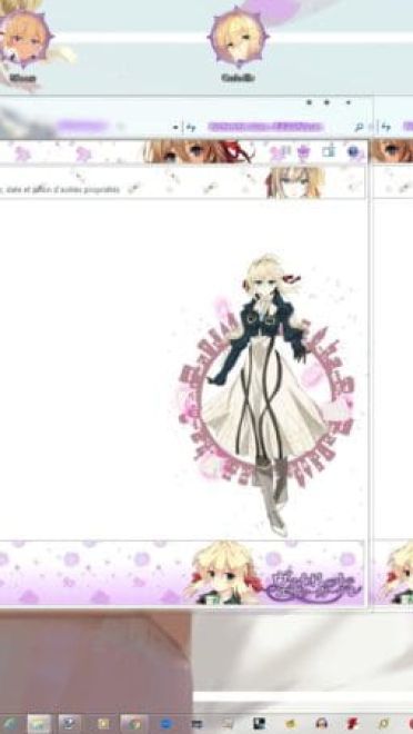 【win7主题】 紫罗兰永恒花园 萌化电脑主题