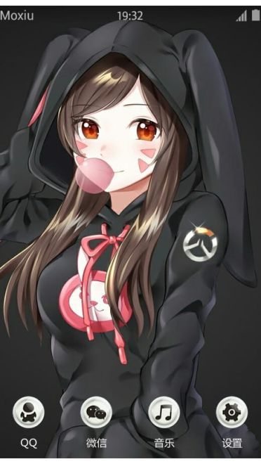 《守望先锋》D.Va萌化手机主题