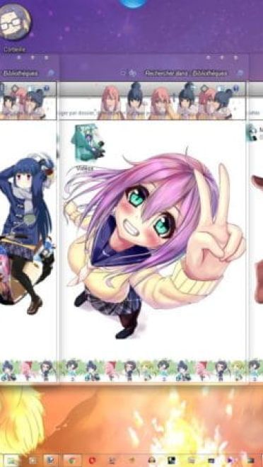 【win7主题】摇曳露营 萌化电脑主题