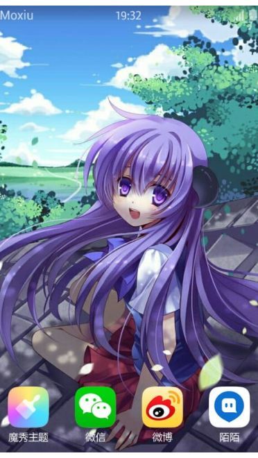 《寒蝉鸣泣之时》古手梨花萌化手机主题