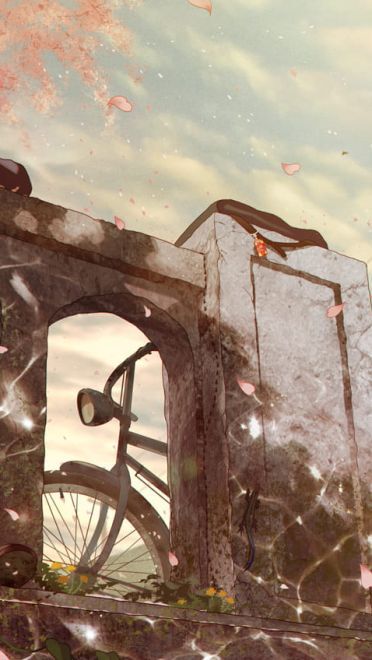 一人一半的伞下 伸手就能触及的距离动漫壁纸20180413期(1)