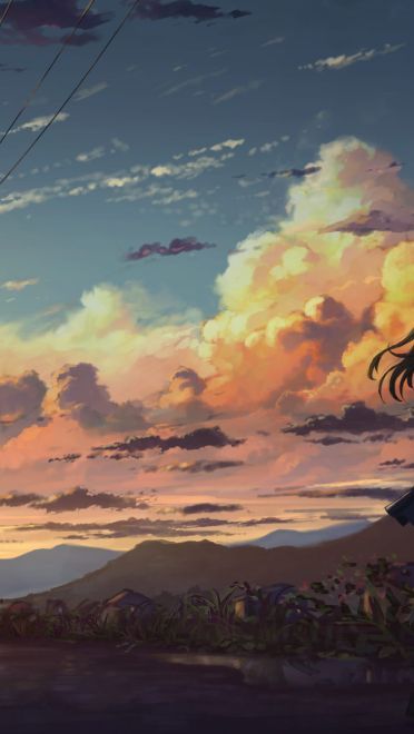 一人一半的伞下 伸手就能触及的距离动漫壁纸20180413期(1)