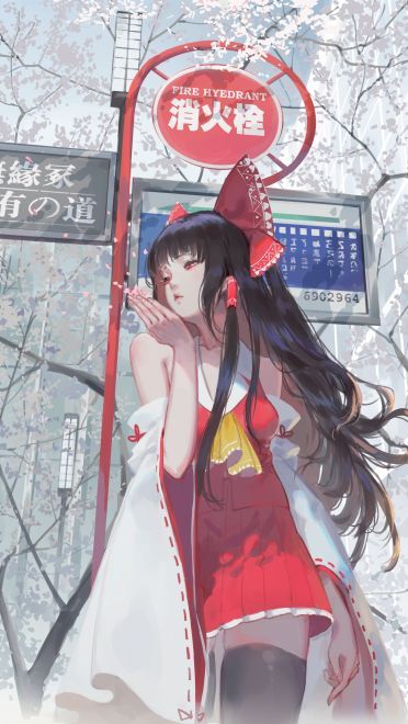 是不见方三日 世上满樱花 少女与樱花动漫手机壁纸(1)