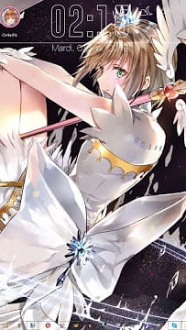 Windows 7 萌化电脑主题 魔卡少女樱