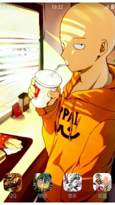 《一拳超人》琦玉萌化手机主题