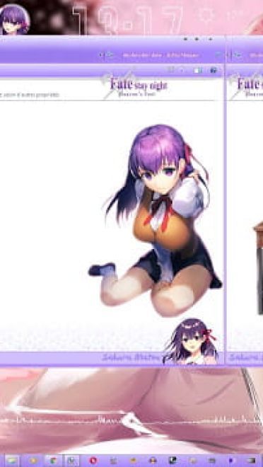 Windows 7 萌化电脑主题 间桐樱