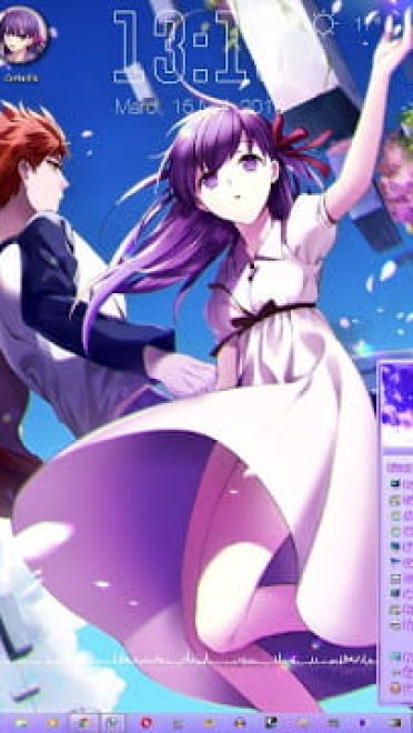 Windows 7 萌化电脑主题 间桐樱