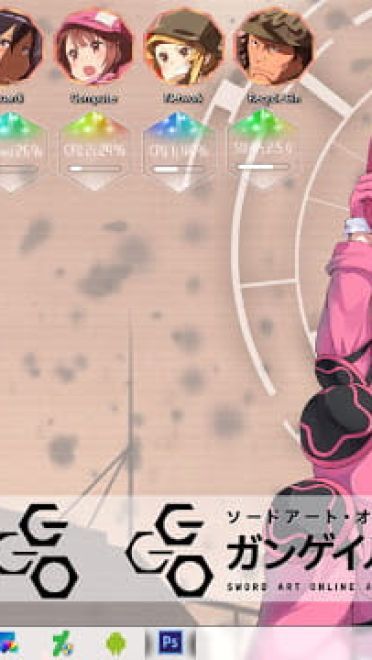 Windows 7 萌化电脑主题 刀剑神域外传