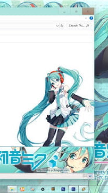 Windows10 萌化电脑主题 初音未来