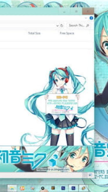 Windows10 萌化电脑主题 初音未来