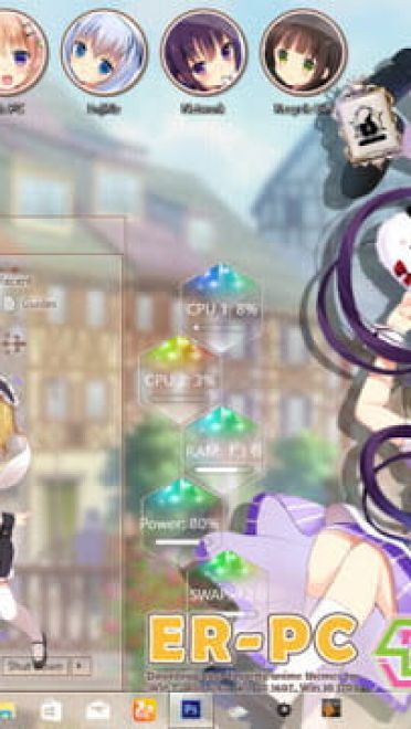 Windows10 萌化电脑主题 请问您今天要来点兔子吗？