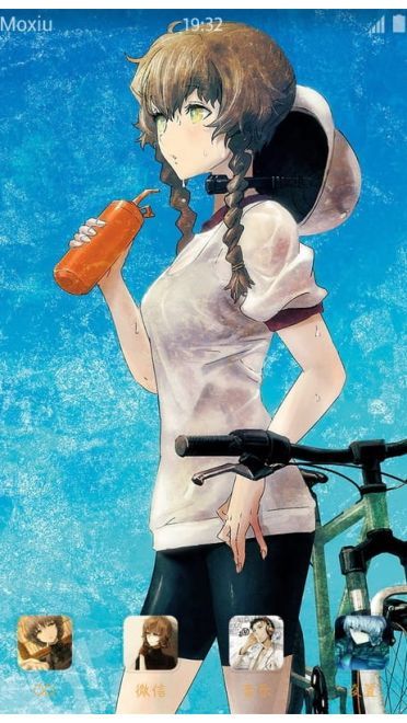 《命运石之门》阿万音铃羽手机主题