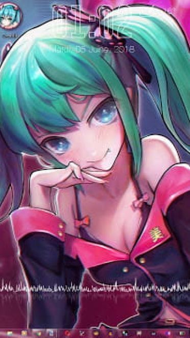 Windows7 萌化电脑主题 初音未来