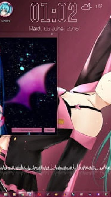 Windows7 萌化电脑主题 初音未来