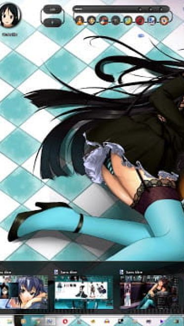 Windows7 萌化电脑主题 轻音少女 秋山澪