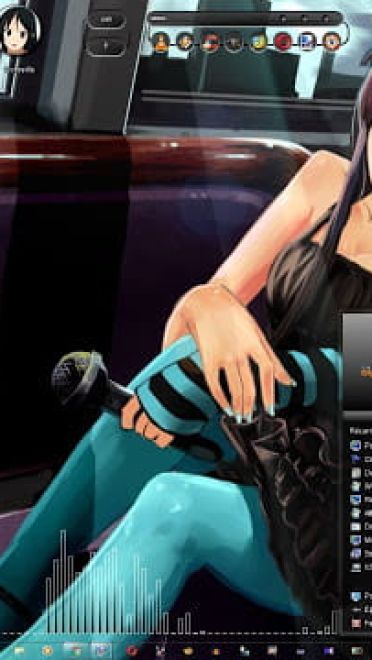 Windows7 萌化电脑主题 轻音少女 秋山澪