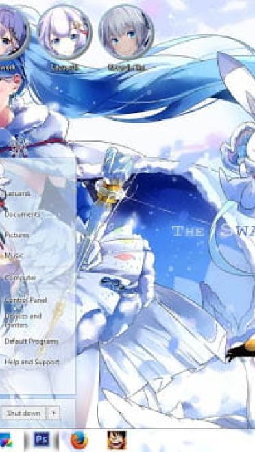 Windows7 萌化电脑主题 2018雪初音