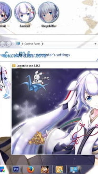 Windows7 萌化电脑主题 2018雪初音