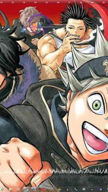 Windows7 萌化电脑主题 黑色五叶草