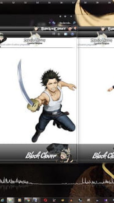 Windows7 萌化电脑主题 黑色五叶草