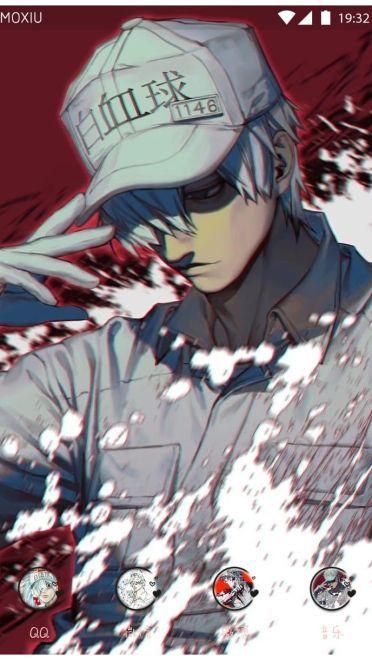 《工作细胞》白细胞萌化手机主题