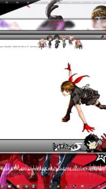 Windows7 萌化电脑主题 女神异闻录P5