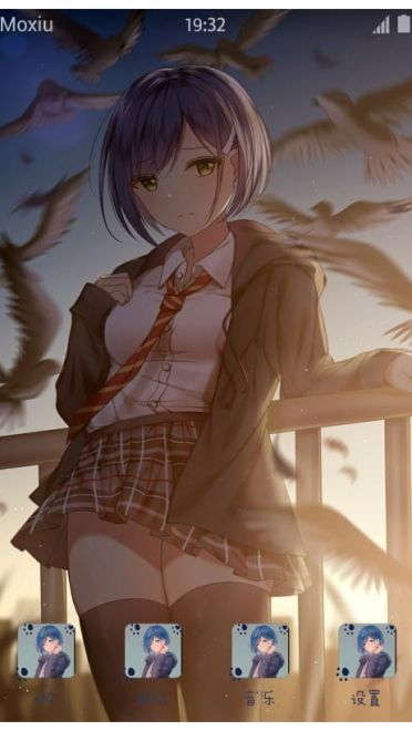 《DARLING in the FRANXX》莓手机主题