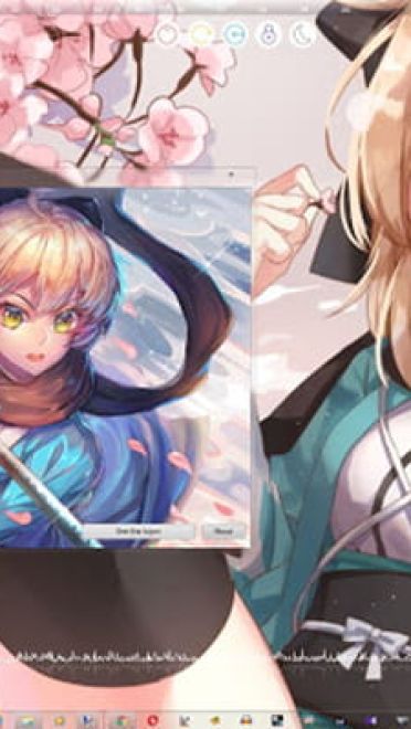 Windows7 萌化电脑主题 冲田总司