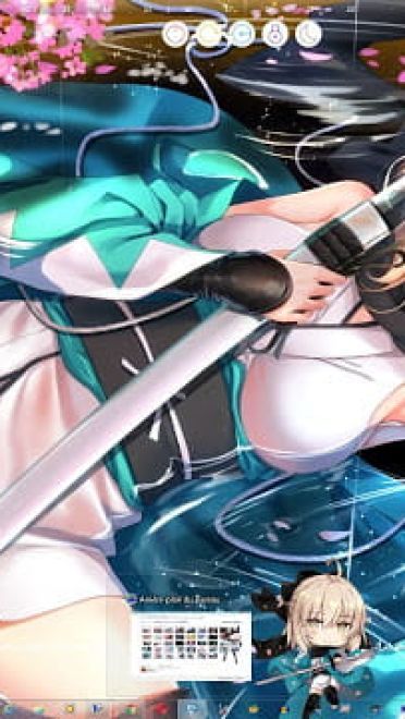 Windows7 萌化电脑主题 冲田总司