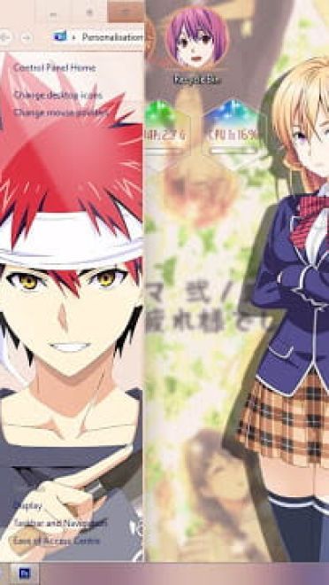 Windows10 萌化电脑主题 食戟之灵