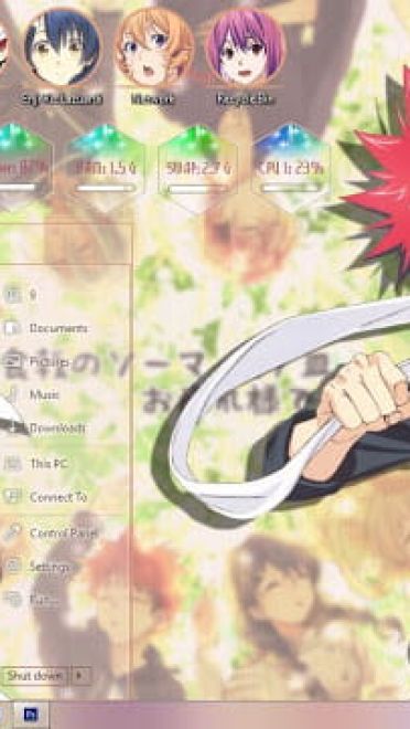 Windows10 萌化电脑主题 食戟之灵