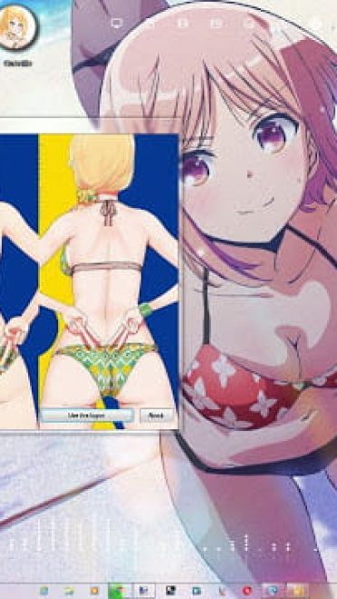 Windows7 萌化电脑主题 遥的接球