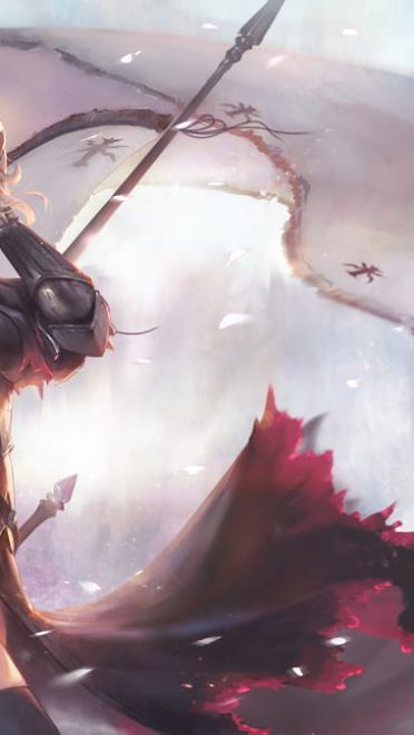 Fate/Grand Order 龙之魔女 黑贞德动漫电脑壁纸下载(1)