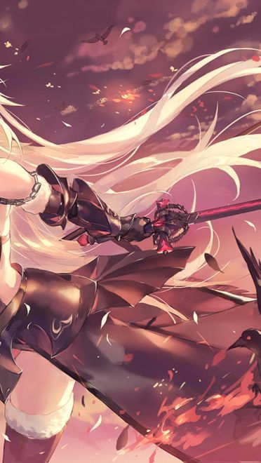 Fate/Grand Order 龙之魔女 黑贞德动漫电脑壁纸下载(1)