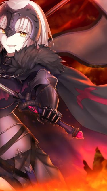 Fate/Grand Order 龙之魔女 黑贞德动漫电脑壁纸下载(1)